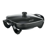 Wholesale-BRENTWOOD SK65 ELECTRIC SKILLET BLACK 12 INCH-Electro Vision Inc