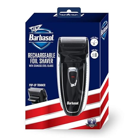 Wholesale-Barbasol CBF12001BLK Rechargeable Foil Shaver with Pop-Up Trimmer – Black-Electric Shaver-Electro Vision Inc