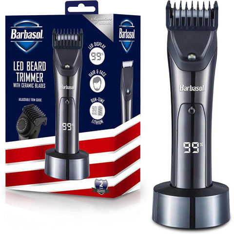 Wholesale-Barbasol CBH14005SIG LED Beard Trimmer Ceramic-Trimmer-Electro Vision Inc
