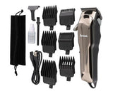 Wholesale-Barbasol CBH14007SIG Rechargeable Cordless Hair Clipper Moving Blade LCD Display 6 Guide - Gray Ceramic-Cordless Hair Clipper-Electro Vision Inc