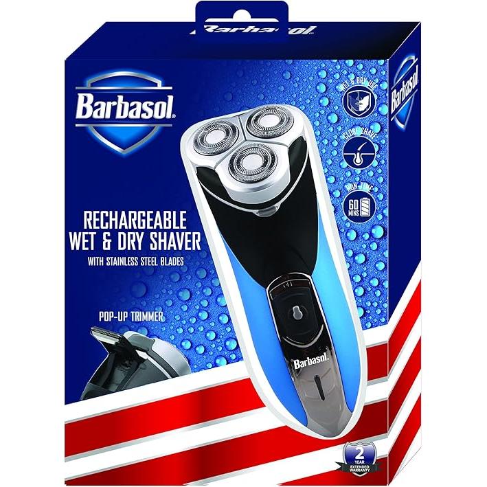 Wholesale-Barbasol CBR11001USB Rotary Wet Dry Shaver Rechargeable-Shaver-Electro Vision Inc