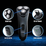 Wholesale-Barbasol CBR11002BLU Rechargeable Rotary Shaver-Electric Shaver-Electro Vision Inc
