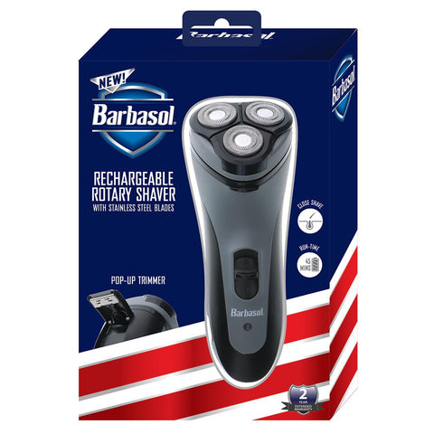 Wholesale-Barbasol CBR11002BLU Rechargeable Rotary Shaver-Electric Shaver-Electro Vision Inc