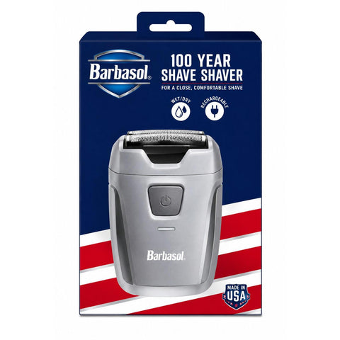 Wholesale-Barbasol CBT11006SLV Travel Rotary Shaver w/ Battery Power (Batteries Included) - Grey-shaving kit-Electro Vision Inc
