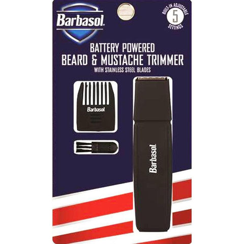 Wholesale-Barbasol CBT13010-BLK Battery Powered Beard & Mustache Trimmer-Trimmer-Electro Vision Inc