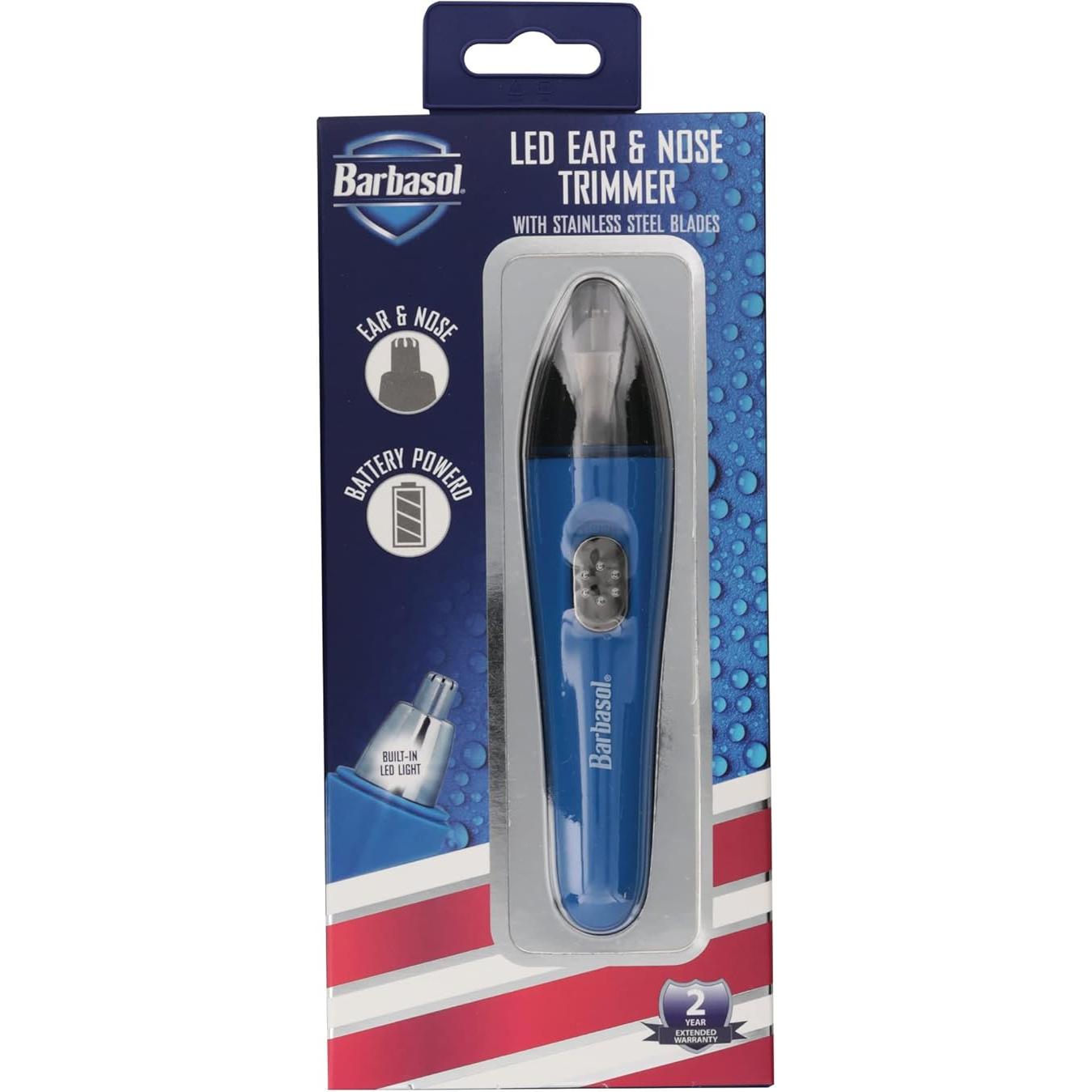 Wholesale-Barbasol CBT13011BLU LED Nose Trimmer Blue-Trimmer-Electro Vision Inc