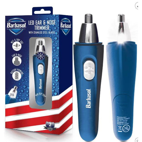Wholesale-Barbasol CBT13011BLU LED Nose Trimmer - Blue-Trimmer-Electro Vision Inc