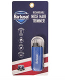 Wholesale-Barbasol CBT13014TRP Mini Nose & Ear Trimmer Blue Rubber Oil Body, Rechargeable, Trap, Groomed, Wet & Dry Use-Trimmer-Electro Vision Inc