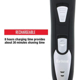 Wholesale-Barbasol Rechargeable Electric Beard Trimmer Stainless Steel Blades Adjustable Settings-Trimmer-Electro Vision Inc