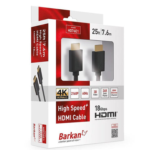 Wholesale-Barkan HD76E1 HDMI Cable 25ft-Electro Vision Inc