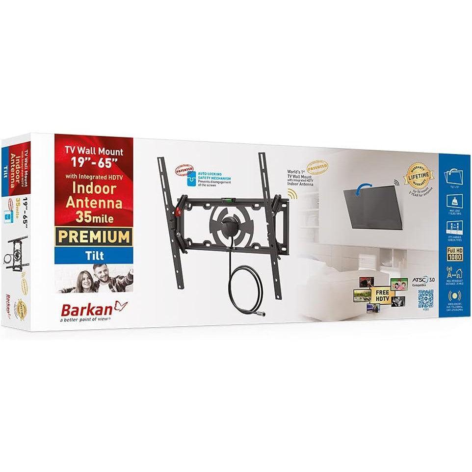 Wholesale-Barkan TVA31 TV Wall Mount with Integrated HDTV Indoor Antenna 19-65"-TV Wall Mount-Electro Vision Inc