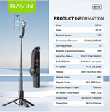 Wholesale-Bavin AP18 Magnetic Retractable Selfie Stick Tripod-Selfie Stick-Electro Vision Inc