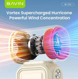 Wholesale-Bavin BF015 Handheld Mini Turbo Fan 2-in-1-Handheld Fan-Electro Vision Inc