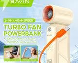 Wholesale-Bavin BF015 Handheld Mini Turbo Fan 2-in-1-Handheld Fan-Electro Vision Inc