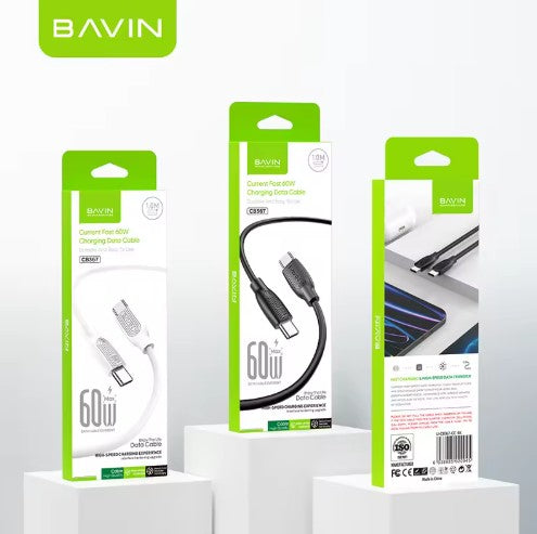 Wholesale-Bavin CB367TYPEC Current Fast 18W Charging Data Cable-Charging Cable-Electro Vision Inc
