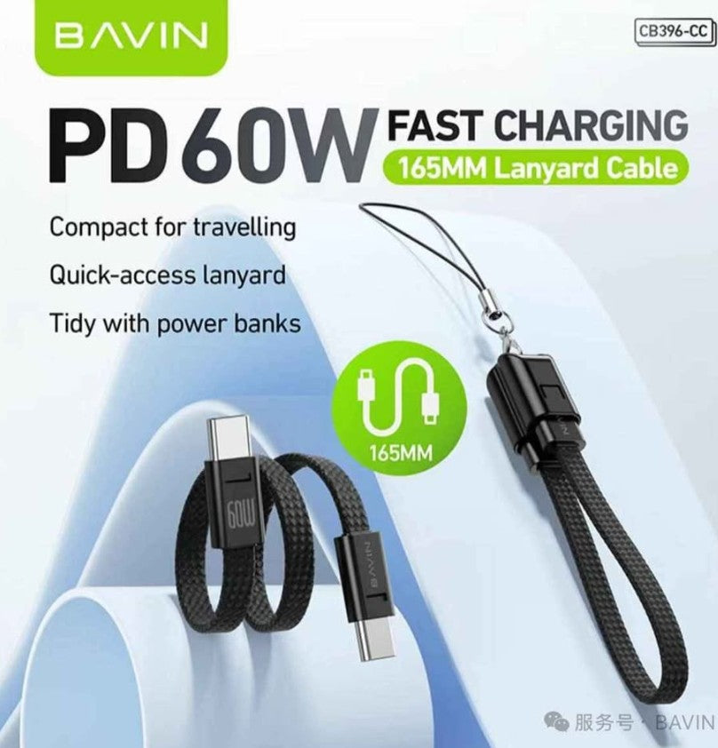 Wholesale-Bavin CB396CC TPC-C Data Cable 60W Current for Charging-USB Cable-Electro Vision Inc