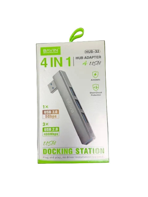 Wholesale-Bavin HUB32 USB 4-in-1 Hub Adapter-USB Adapter-Electro Vision Inc