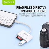Wholesale-Bavin OTG29 OTG Card Reader Type-C to TF/SD + USB 3-in-1-Memory Card Reader-Electro Vision Inc