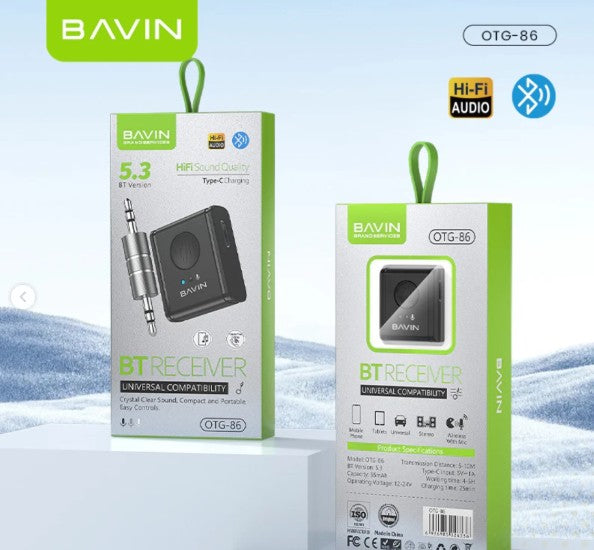 Wholesale-Bavin OTG86 Bluetooth Receiver-Bluetooth Receiver-Electro Vision Inc