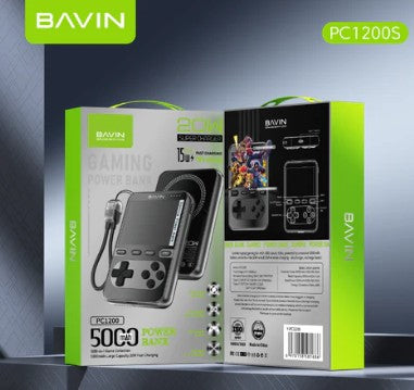 Wholesale-Bavin PC1200S Mini Portable Retro Game Console Powerbank 5000mAh-Game console-Electro Vision Inc