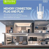 Wholesale-Bavin PC2053 Wireless WiFi Repeater & Signal Extender (2.4G/5G, Up to 1200Mbps)-Wifi Extender-Electro Vision Inc