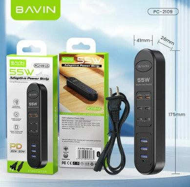 Wholesale-Bavin PC2109 USB Charging Station 55W 9-Ports-Charging Station-Electro Vision Inc