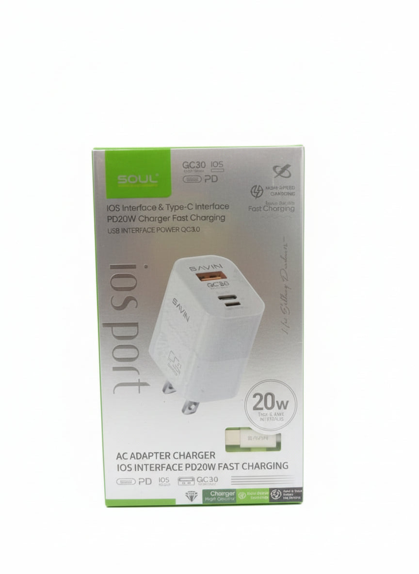 Wholesale-Bavin PC983CC Fast Charging iPhone Ports Supports Reverse Charging Type-C/iPh PD 20W-Adapters-Electro Vision Inc