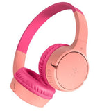 Wholesale-Belkin AUD002btV3 SoundForm Mini On-Ear Wireless Headphones for Kids - Pink-Headphone-Electro Vision Inc