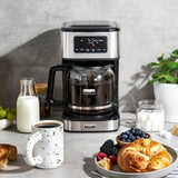Wholesale-Bella 90194PRO - 12-Cup Programmable Coffee Maker - Stainless Steel-Electro Vision Inc
