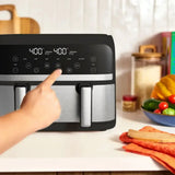 Wholesale-Bella 90222 PRO - 4-qt. TriZone Touchscreen Air Fryer with Dual Flex Basket - Stainless Steel-Electro Vision Inc