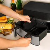Wholesale-Bella 90222 PRO - 4-qt. TriZone Touchscreen Air Fryer with Dual Flex Basket - Stainless Steel-Electro Vision Inc