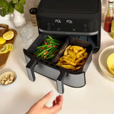 Wholesale-Bella 90222 PRO - 4-qt. TriZone Touchscreen Air Fryer with Dual Flex Basket - Stainless Steel-Electro Vision Inc