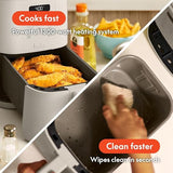 Wholesale-Bella PRO 90211 Touchscreen Slim Air Fryer - Oatmilk - 4-qt-Air Fryer-Electro Vision Inc