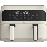Wholesale-Bella PRO 90229 TriZone Touchscreen Air Fryer with Dual Flex Basket - Oatmilk - 4-qt.-Electro Vision Inc