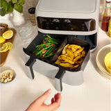 Wholesale-Bella PRO 90229 TriZone Touchscreen Air Fryer with Dual Flex Basket - Oatmilk - 4-qt.-Electro Vision Inc