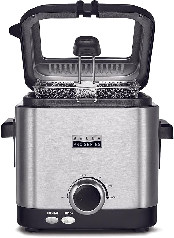 Wholesale-Bella Pro 90244 Deep Fryer - Stainless Steel 1.6-qt.-Electro Vision Inc