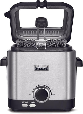 Wholesale-Bella Pro 90244 Deep Fryer - Stainless Steel 1.6-qt.-Electro Vision Inc