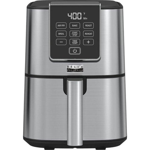 Wholesale-Bella Pro Series 90190- Slim Digital Air Fryer - Stainless Steel - 4-qt.-Electro Vision Inc