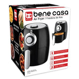 Wholesale-Bene Casa 58454 Digital Black & Gold Air Fryer - 4L-Electro Vision Inc