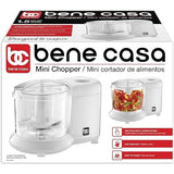 Wholesale-Bene Casa 58898 White Mini Chopper, 3 Cups-Electro Vision Inc