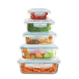 Wholesale-Bene Casa 99424 Glass Storage 10 Piece Set-Food Storage-Electro Vision Inc