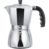 Wholesale-Bene Casa Aluminum Stove Top 3-Cup Espresso Maker w/ Transparent Lid-Electro Vision Inc
