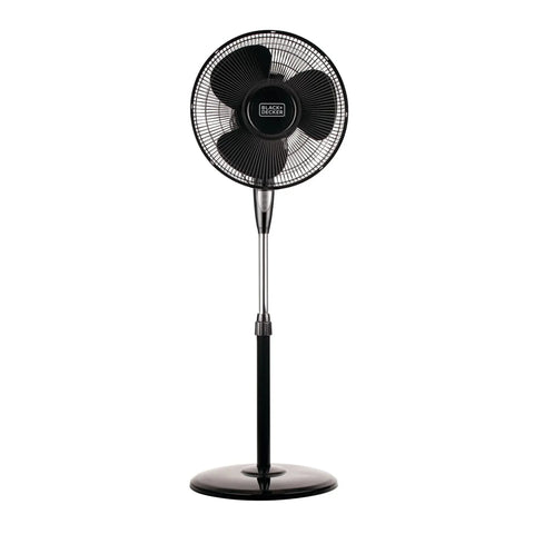 Wholesale-Black Decker BFSR18B Stand Fan With Remote Metal Grill - Black 18"-Fans-Electro Vision Inc