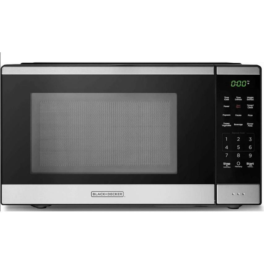 Wholesale-Black + Decker BLBD25PSSS Microwave Oven 0.9 CF - Stainless Steel-Microwave Oven-Electro Vision Inc