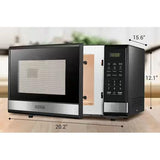 Wholesale-Black + Decker EM031-STEEL-R/B Stainless Steel Microwave Oven 1.1 CF - CERTIFIED REFURBISHSED-Microwave Oven-Electro Vision Inc