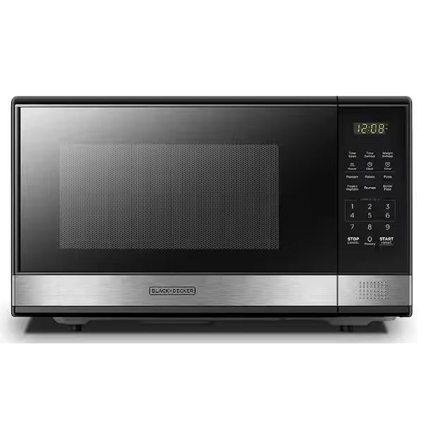 Wholesale-Black + Decker EM031-STEEL-R/B Stainless Steel Microwave Oven 1.1 CF - CERTIFIED REFURBISHSED-Microwave Oven-Electro Vision Inc