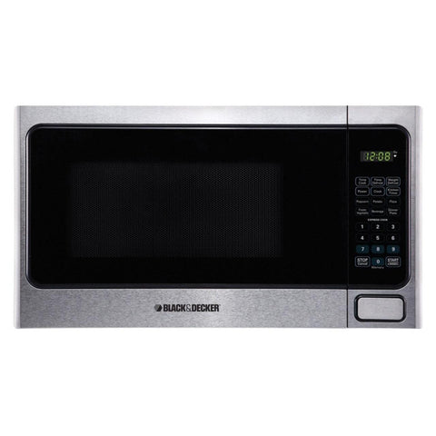 Wholesale-Black + Decker EM031MNR-X1 Full Stainless Steel Microwave Oven - 1.1 CF-Electro Vision Inc