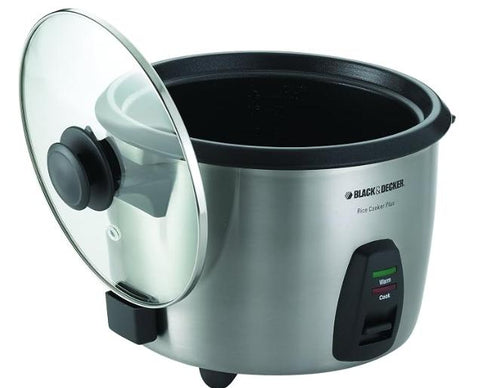 Wholesale-Black + Decker RC866 Rice Cooker 12 Cups - Stainless Steel-Rice cooker-Electro Vision Inc