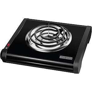 Wholesale-Black + Decker SB1001B Single Burner Portable Buffet Range-Electro Vision Inc