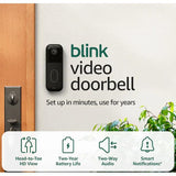 Wholesale-Blink B0DGQVYW2K Smart WiFi Video Doorbell Wired or Battery - Black-Video Doorbell-Electro Vision Inc